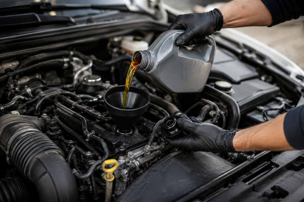 Entretien moteur et vidange automobile à domicile à Rennes
